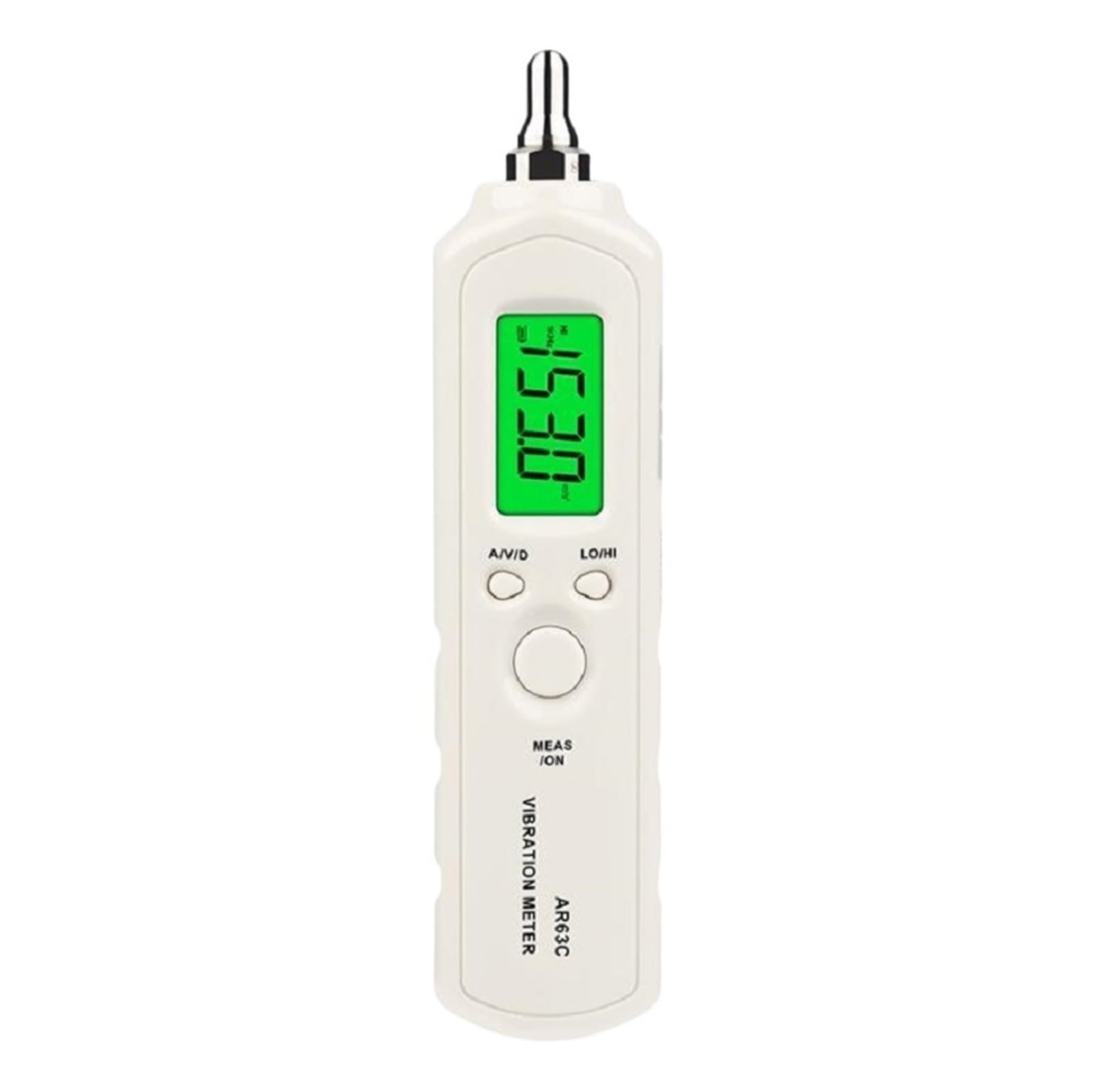 Medidor de vibración digital, Analizador de vibraciones con batería y salida de CA y vibrómetro digital portátil AR63C Medición de aceleración y velocidad
