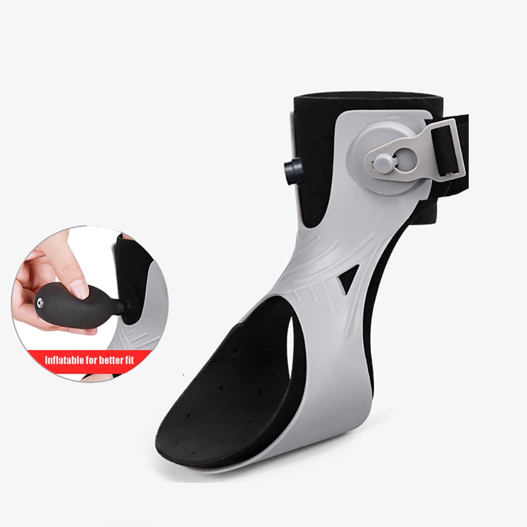 Soporte de pie caído y valgo, Soporte de fijación de Tobillo, Utilizado para pie caído, varo, corrección de valgo, Equipo de Entrenamiento de pie (Izquierdo, Derecho),Left,M
