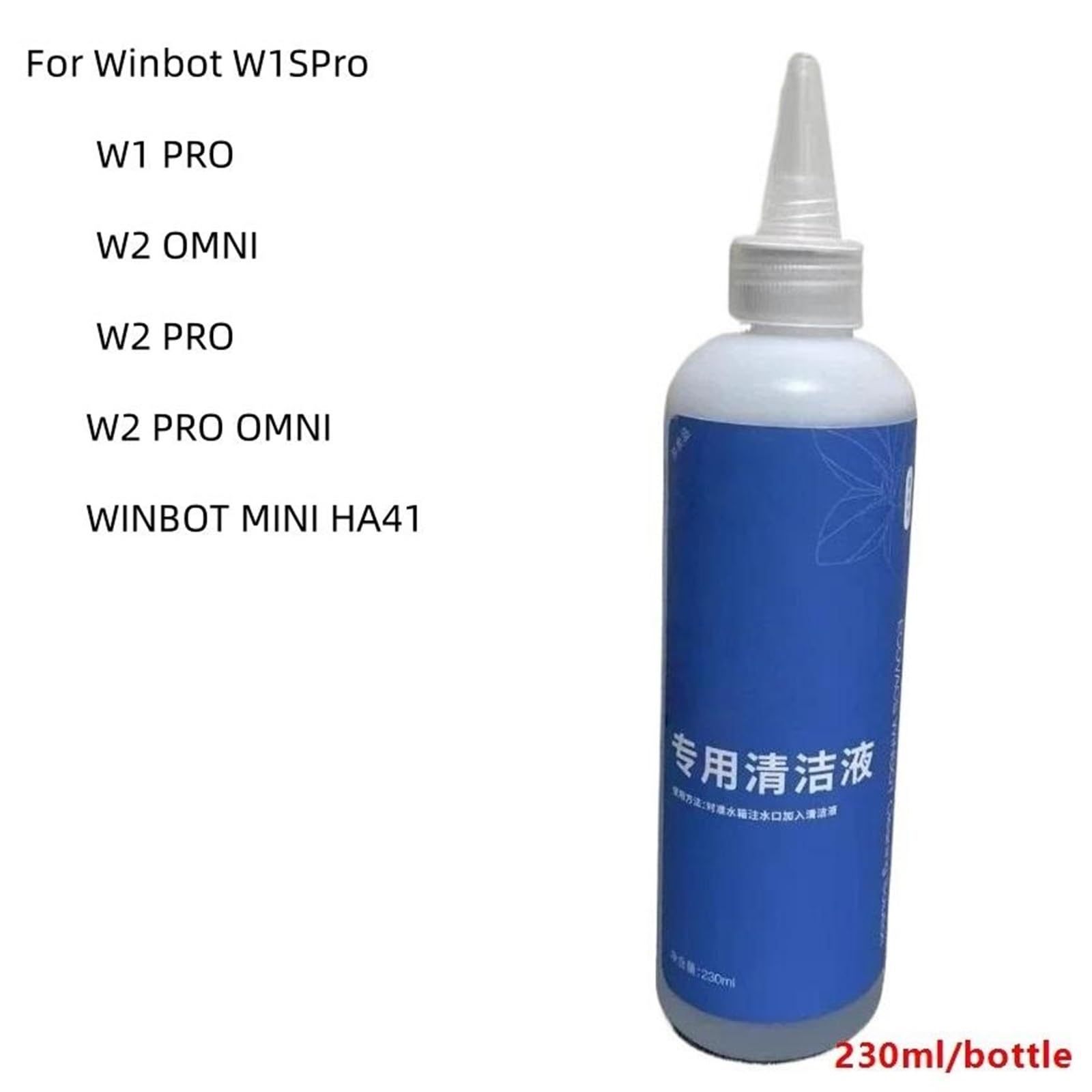 Fensterreinigungslösung, kompatibel mit ECOVACS WINBOT W1/W1S PRO/ W1 PRO/ W2 OMNI/W2 PRO/W2 PRO OMNI/WINBOT MINI HA11(2460ml)