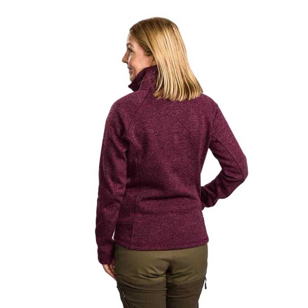 Pinewood 9372 Gabriella Damen Strick Fleecejacke Pflaume Melange(586)