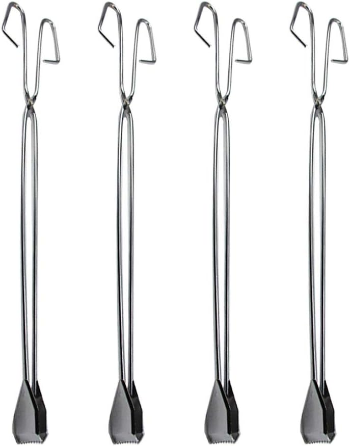 Cabilock 4PCS Stainless steel Grabber Reacher Garbage Trash Picker Litter Pickup