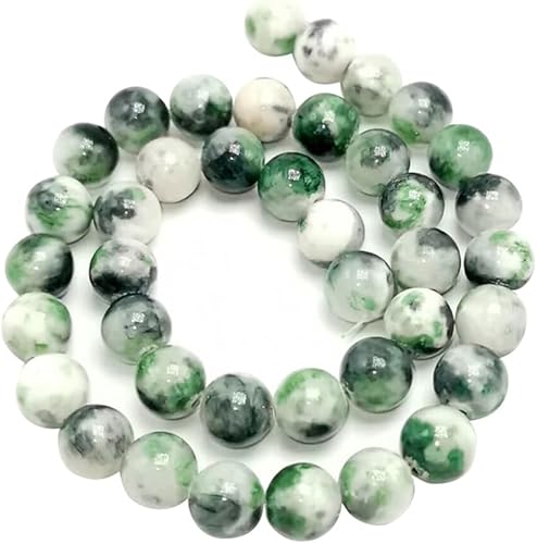 Cuentas de piedras preciosas naturales, 61 cuentas redondas de jade persa de 0.236 pulgadas, cuentas de cuarzo con energía curativa, cuentas