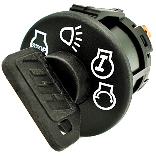 HD Switch 532175566 175566 532163968 163968 Starter Ignition Key Switch fits AYP Husqvarna Craftsman Poulan Huskee Ryobi Jonsered Dixon Includes 2 Keys & Free Carabiner