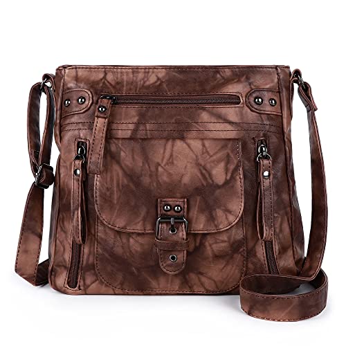 Image of Angel Kiss Crossbody Bags Shoulder Bags and Handbags for Women Multi Pocket Daily Soft Hobo Purses Medium Size