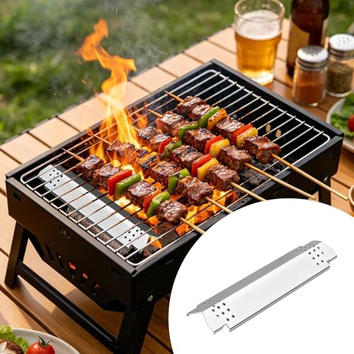 Placa de distribución de calor para barbacoa exterior y patio 4