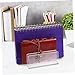 DOITOOL Transparent Multi Functional Office Bookend Storage Rack for Desktop Organization Simple Design for Books Magazines and Documents for Home and Office Use