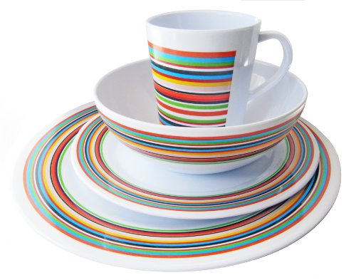 Olpro  ol pro ol201 Rainbow Melamine Mesa Conjunto (16 Pieces)