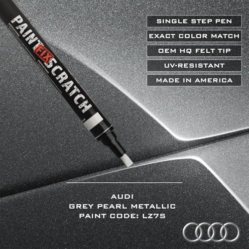 Image of Paint Scratch Fix Touch Up Paint Pen & Car Scratch Remover for Audi (Daytona Grey Pearl) - Exact OEM Color Match, Easy Application, Professional Auto Paint Repair for Scratches, Stone Chips & Keyed Marks (AUDI - Daytona Grey Pearl - LZ7S)