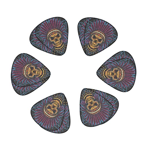 Lot de 12 médiators noirs en forme de tête de mort pour guitare électrique, basse, acoustique, cadeau pour les amateurs de guitare avec boîte - Les Beatles, Paul McCartney, John Lennon, RIngo Starr, George Harrison Lot de 12 médiators noirs en forme de tête de mort pour guitare électrique, basse, acoustique, cadeau pour les amateurs de guitare avec boîte – Image 3
