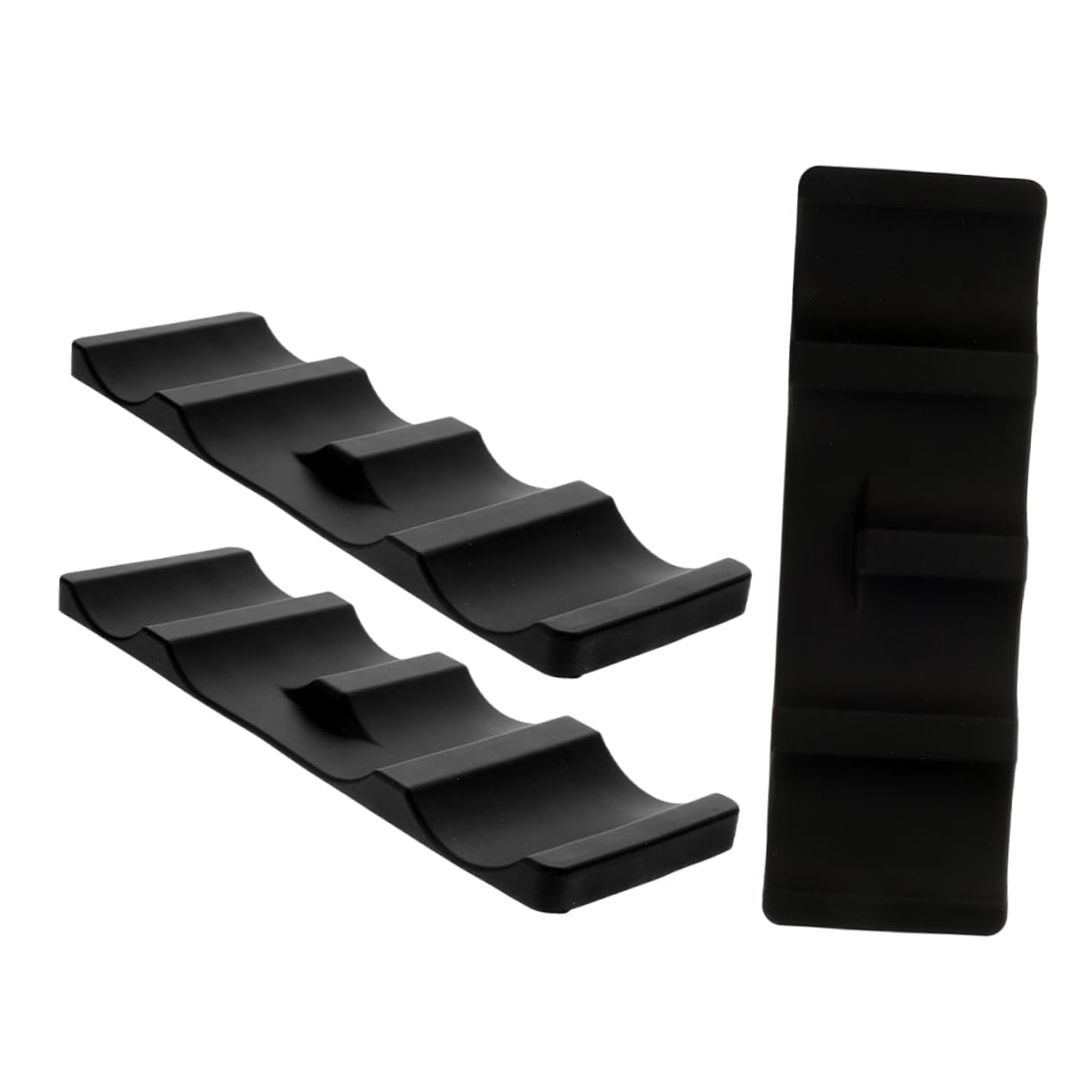 VINTORKY Silicone Beer Bottle Pad Pcs Anti-slip Beer Mat Fridge Bottle Holder Black