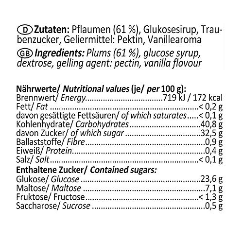 Tom & Krissi's pruimfruitspread, 220g - laag-fructose verspreiding, veganistisch - Image 3