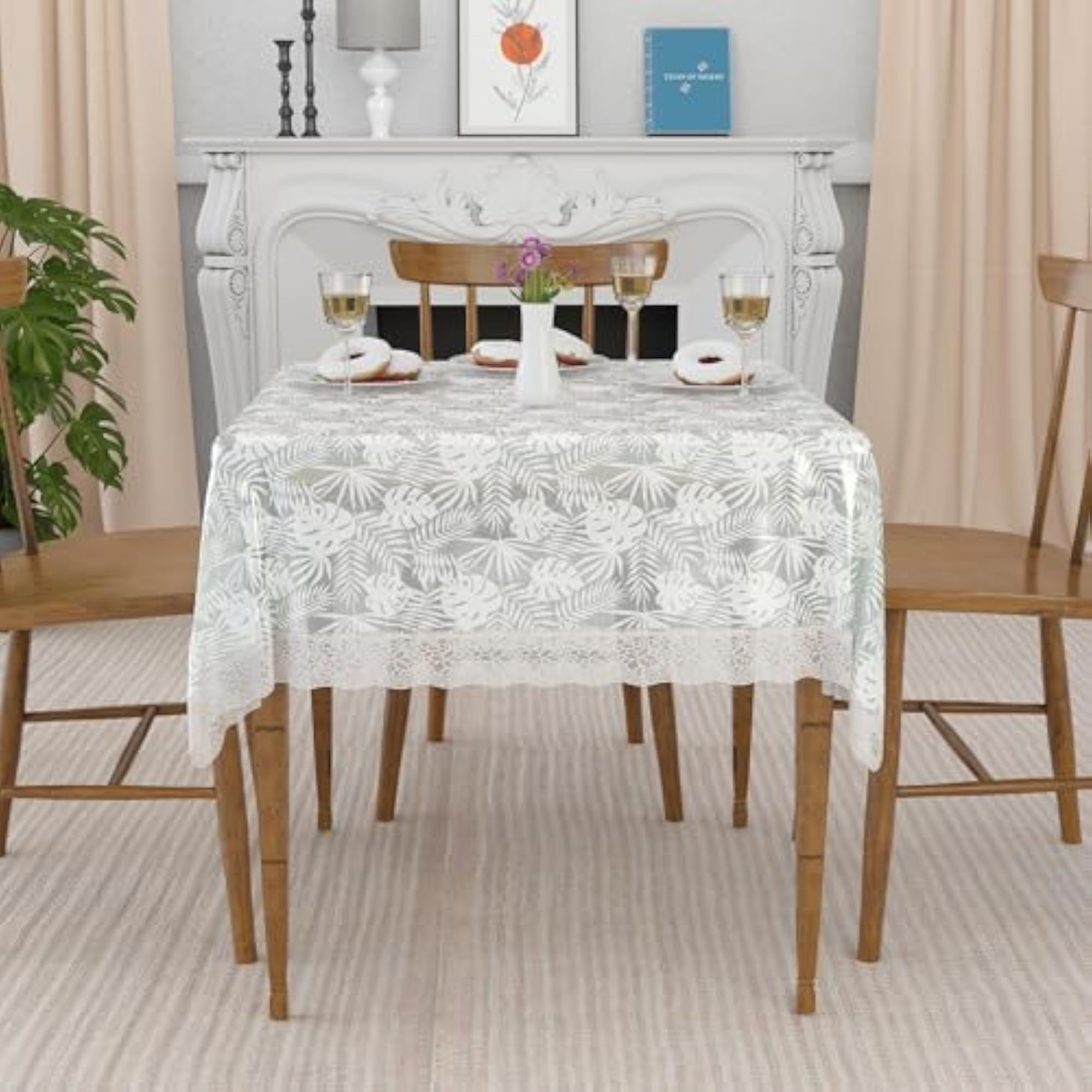 54x54 Inch PVC Table Cover for 4 Seater, Waterproof
