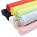 Caydo 9 Pieces Linen Needlework Fabric Cross Stitching for Embroidery Project, 9 Colors, 19.6 by 19.6 Inch