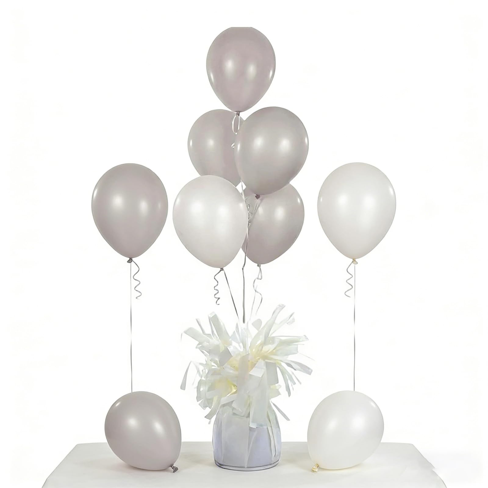 6 Stück dekorative Ballongewichte aus metallischer PET Folie, Ballonhalter für Geburtstage, Hochzeiten, Partys, Gaduationsfeiern, Partyhalter