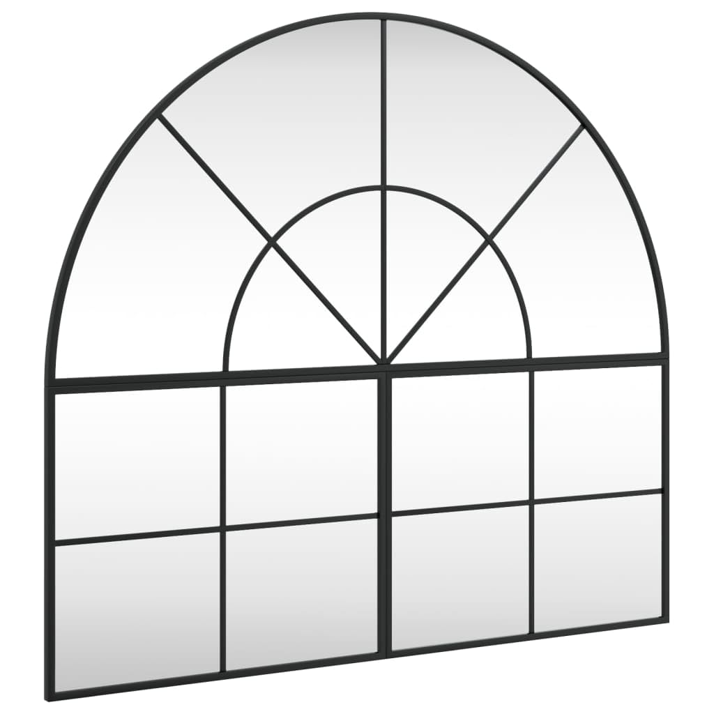 Miroir mural noir sécurisé anti-bris de verre pour couloir