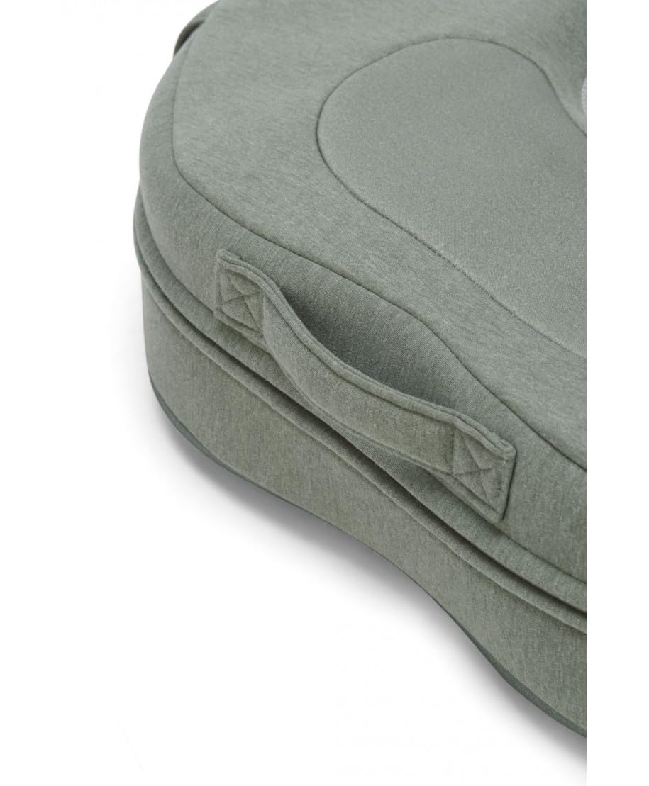 Inglesina Elysia Cuscino Allattamento Ergonomico con Cintura Lombare, Doppia Densità, Tessuto Bambù Traspirante 3D, Supporto Neonato e Mamma, 0-3+ Mesi, Balance Green