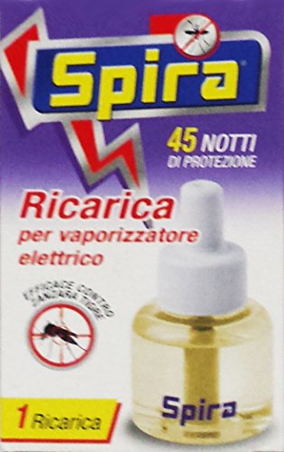 Spira Ricarica Diffusore Elettrico Antizanzare 45 Notti