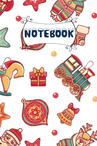 Christmas Notebook Gift: 6 x 9 inches | 108 Pages | Lined Journal Christmas, Holiday Notebook | Perfect for Christmas Gifts