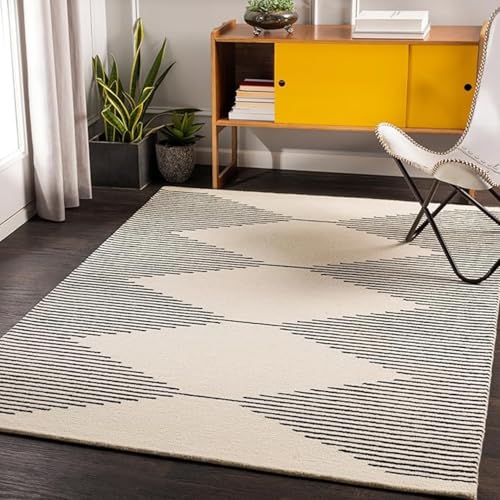 Image of Sifa Carpet Hand Made Tufted Area Rug | Soft Wool Carpet with Cotton Backing | Elegant Home & Office Floor Decor Weight- (9 Pound) Size-(90X150Cm) 3x5 Feet,