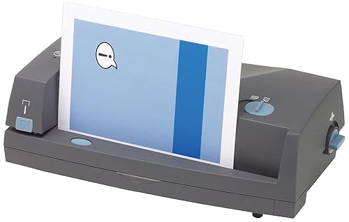 Miniatura 6 de GBC Perforadoragrapadora eléctrica, 2-3 agujeros, centros ajustables, capacidad de 24 hojas, gris, modelo 3230ST (7704280)