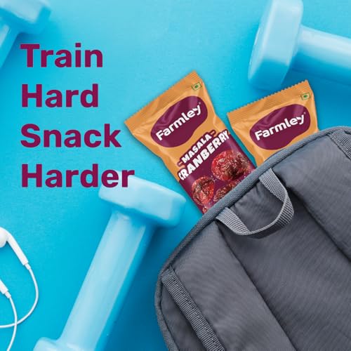 Image of Farmley Cranberry I Dried Fruit, Berries, High Nutrient And Antioxidant No Added Preservatives (Cranberry-18 g (Pack of 1), Masala Cranbery)