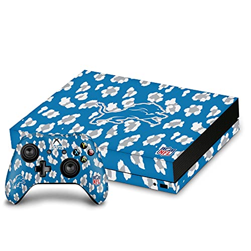 Vinyle NFL Detroit Lions Xbox One X autocollant anti-rayures pour console et manette