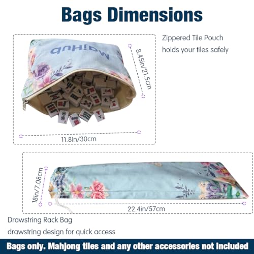 Set de 3 bolsas para Mahjong Americanas miniatura 4