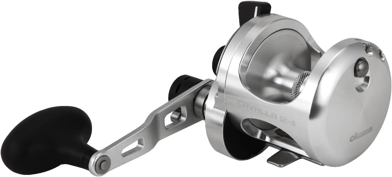 Okuma Cavalla 2 Speed Aluminum Frame Lever Drag Reel, CAV-12II