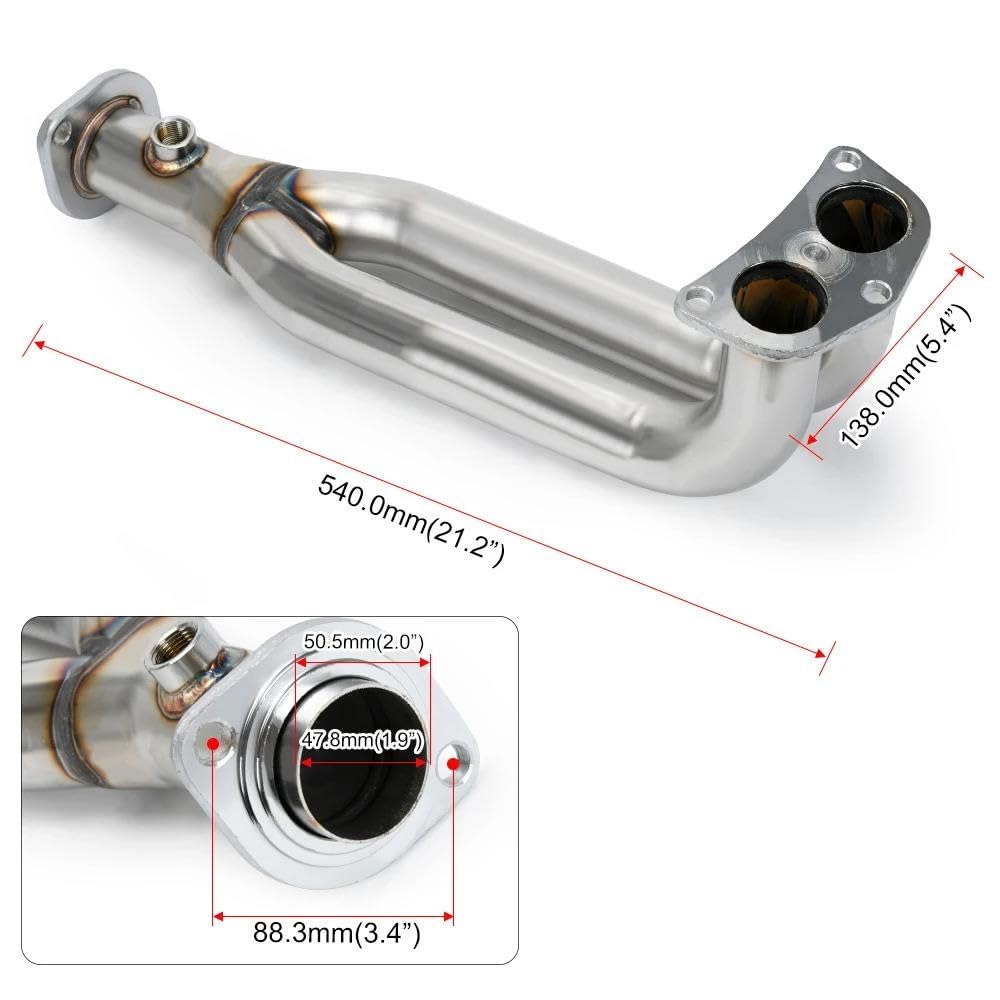 Colector Escape Acero Inoxidable Para Civic 1988-2000 Para CRX Serie D 1988-1991 EJ EG EH EK/SOHC EF EK EM D15 D16
