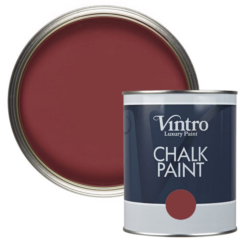 Vintro Paint Mulberry Vintro | Chalk Paint | Furniture Paint | Shabby Chic | Upcycle | Decorate | Ultra Matt Finish | 1 Litre (Mulberry)