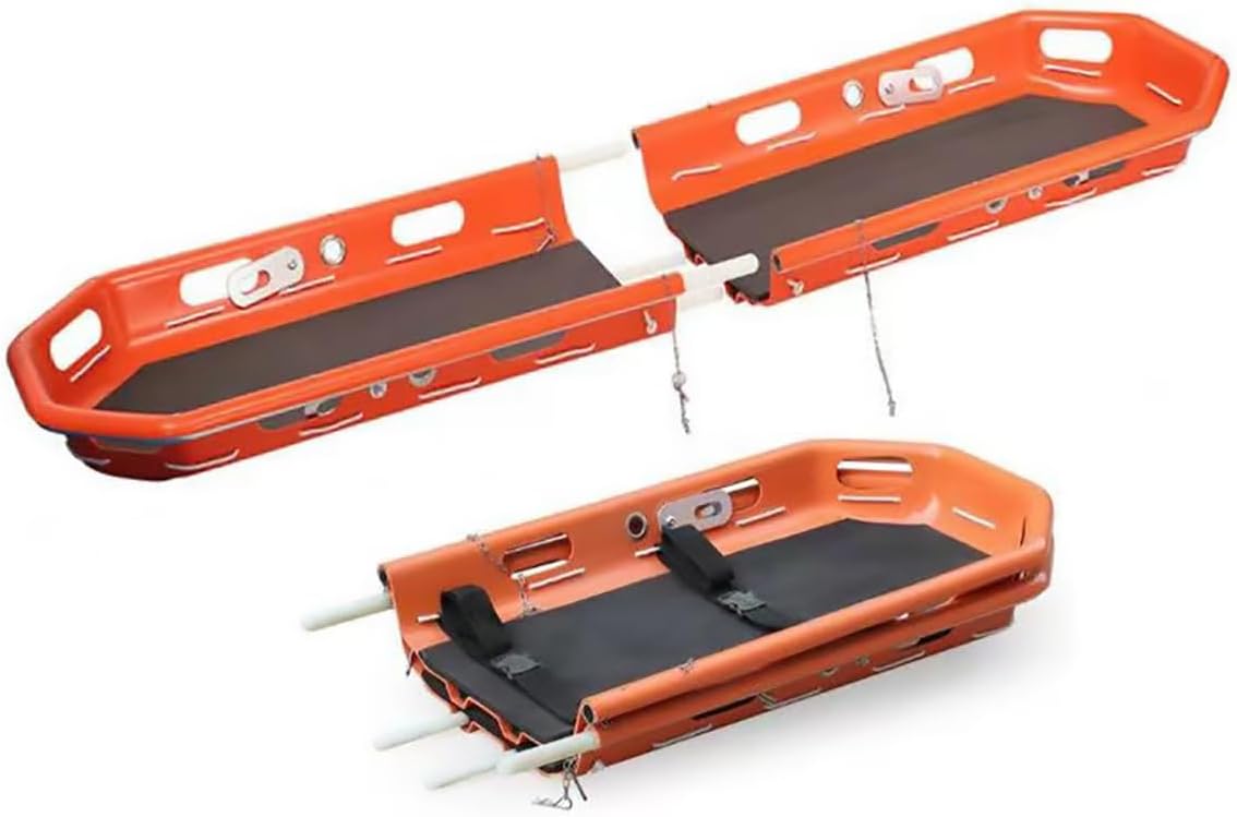PILYON Emergency Helicopter Folding Stretcherr Boat Basket Stretcher, Portable Rescue Basket Stretcher with Lifting Bridle for Medical Emergency Patient Transport Sports Fields