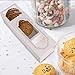 ACXFOND Macaron Boxes for 5 to 6, 50 Pack White Macarons Packaging Boxes with Clear Display Window Bakery Boxes or Container for Muffins, Macarons, Donut Mini Cupcakes Cookies