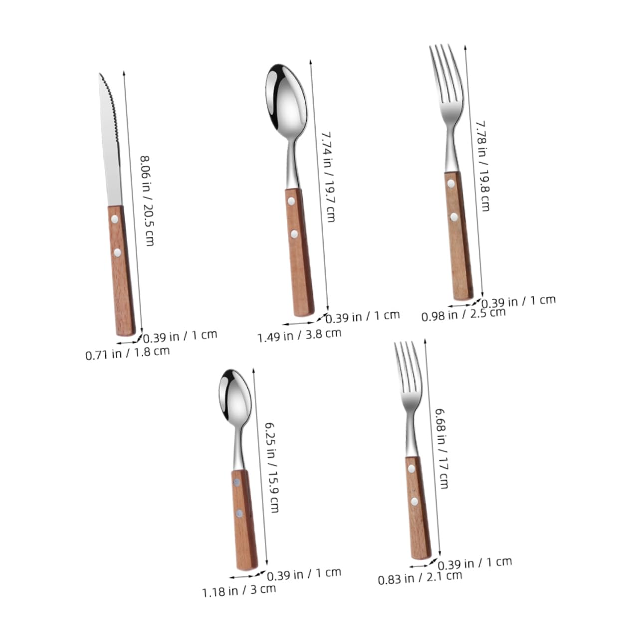 3juegos Cubiertos De Acero Inoxidable Mango De Set Portátil Para Buffet y Fiestas Incluye Cuchillo Cuchara y Tenedor