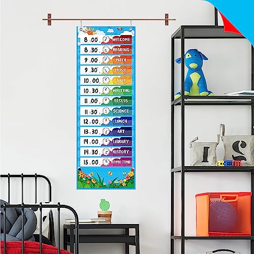 Tableau de planification quotidienne mural 13 poches pour enseignant - 6