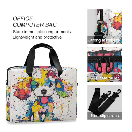 Funda portátil para laptop 15.6" con diseño de perro miniatura 6