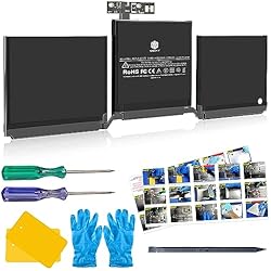 Batería Macbook Pro Precio Batería A1713 para MacBook Pro de 13 Pulgadas A1708 Finales de 2016 Mediados de 2017 (54,5 WH 4781 mAh), A2171 batería para portátil para MacBook Pro de 13 Pulgadas A2159 A2289 A2338 (58,2Wh 5103mAh)