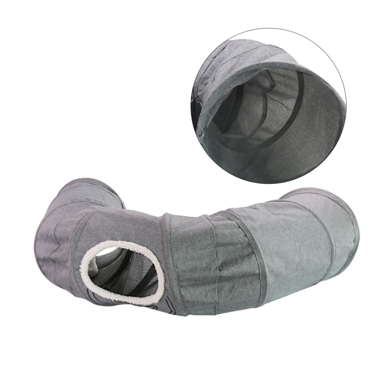 SUPVOX Tunnel Pieghevole per Gatti con Carta Sonora Giocattolo Interattivo per Gattini Resistente e Divertente 135