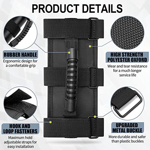 Image of moveland Grab Bar Handle, Fits 1.5-3 inch Roll Bars Wrangler /UTV /Quad ( 4 Pack)