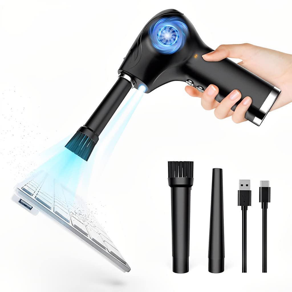 ZORBES® Cordless Electric Air Duster, With 2 Type of Nozzles, Powerful