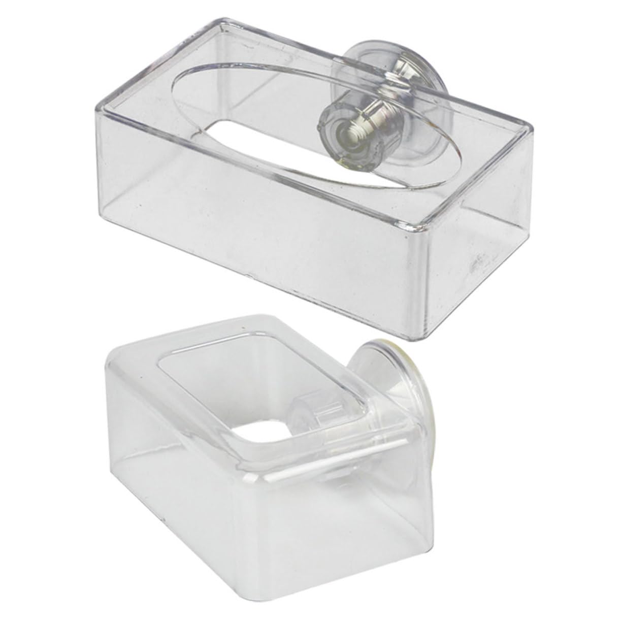 COSMEVIVI Multi-Purpose Aquarium Feeder 2pcs Acrylic Feeding Circles Fish Tank Ring Prevents Food Scattering