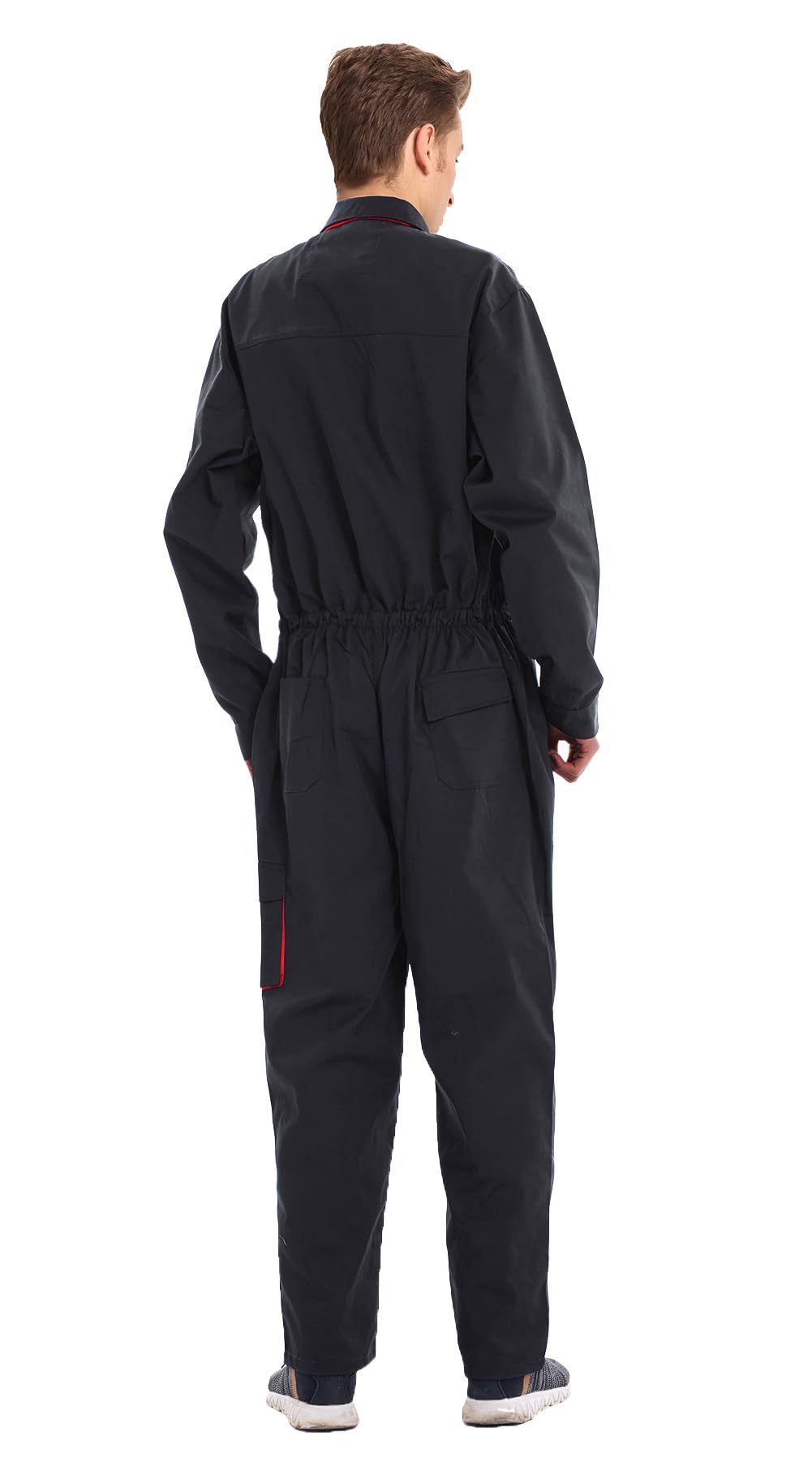 Tuta da Lavoro Uomo Abbigliamento da Lavoro Manica Lunga Tute da Lavoro Intere Unisex Blu da Lavoro per Magazzino Meccanica Costume