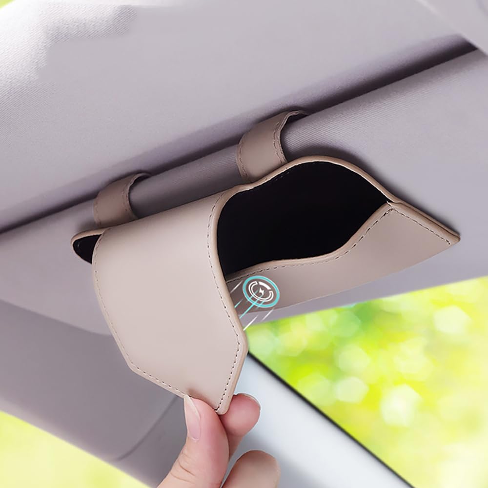 Zonnebrilhouder voor de auto, interieur zonnebril dubbele clip