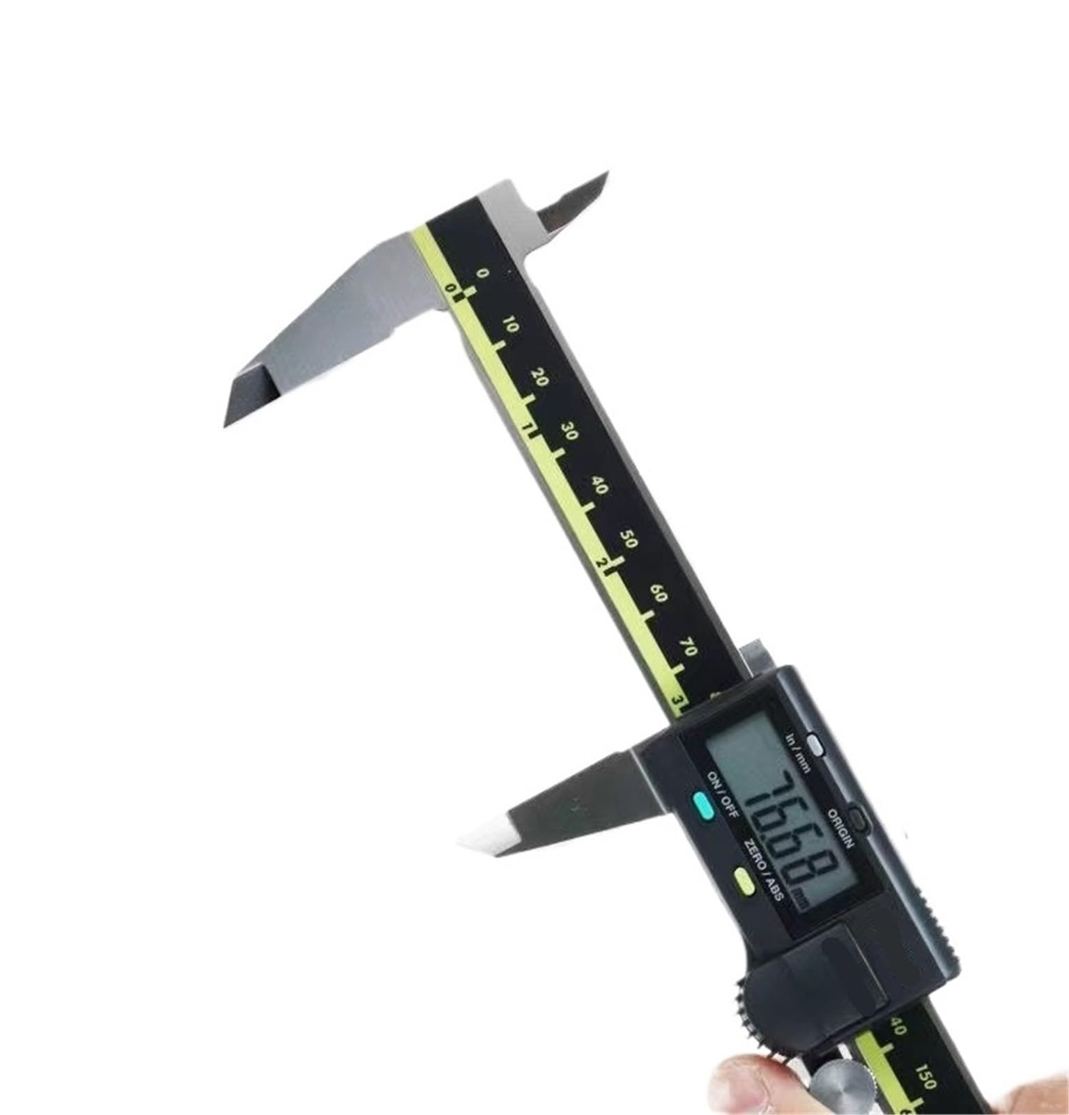 Calibrador digital, Calibrador Vernier digital LCD 150/200/300 mm Herramienta de medición de acero inoxidable,Alta precisión(150mm)