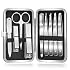 Tweezers and Nail Clipper Set with Case for Men Women, MORGLES 9 Pcs Professional Stainless Steel Tweezers No Gaps