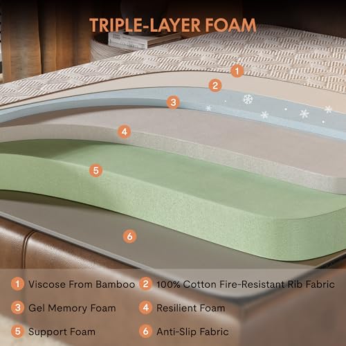 Image of FLEXISPOT S2E-PRO Adjustable Bed Frame Base Twin XL with 12-Inch Cooling Gel Memory Foam Mattress, Head and Foot Incline, Zero Gravity, One-Touch Flat, 2 Memory Settings, Wireless Remote, Flashlight