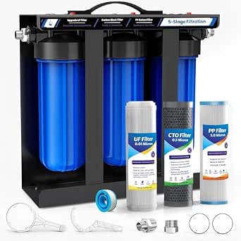 13 Best Whole RV Water Filter System in 2026 6 RV Water Filter System,5-Stage Water Filtration for Rvs and Campers, 0.01 Micron Filters Out Sediments, Chlorine, Vocs, Heavy Metals, Odors for Travel Trailers, Boats, 1