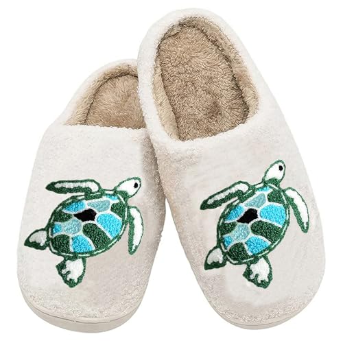 Image of Women's Men's Cute Frog Slippers Fuzzy Memory Foam Kawaii Cartoon Animal Slippers Winter Warm Fluffy Shoes