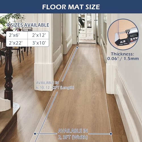 image for SALLOUS Runner Rug for Hallway, 3x10ft Plastic Floor Mat for Kitchen E