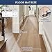 SALLOUS Runner Rug for Hallway, 3x10ft Plastic Floor Mat for Kitchen Entryway, Non-Slip Waterproof Runner Rug for Porch, Laundry, Vinyl Floor Protector Cover for Indoor & Outdoor (Clear)