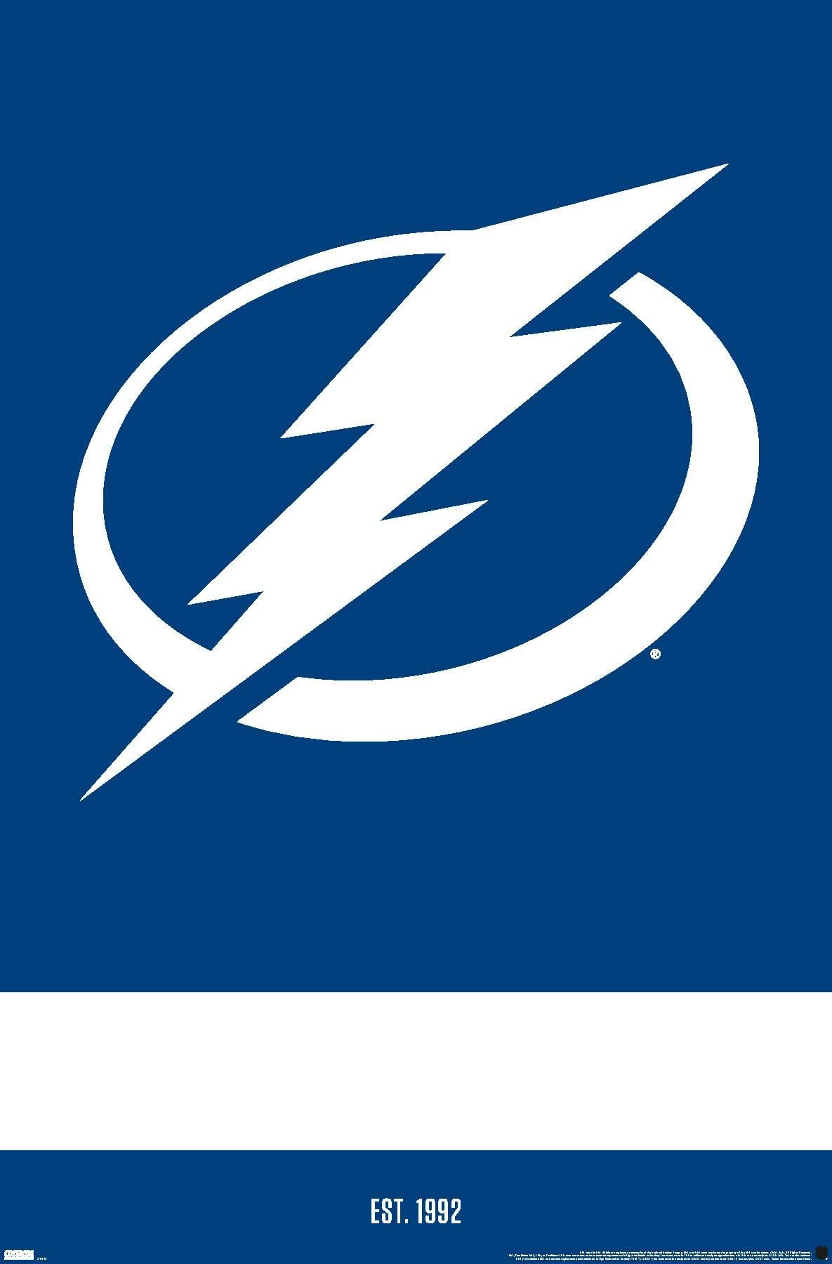 NHL Tampa Bay Lightning - Logo 21 Wall Poster, 22.375" x 34", Unframed Version
